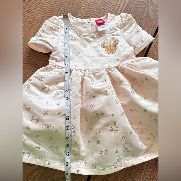 Disney Cream and Gold Formal Kids Dress size 2T - Picture 13 of 16